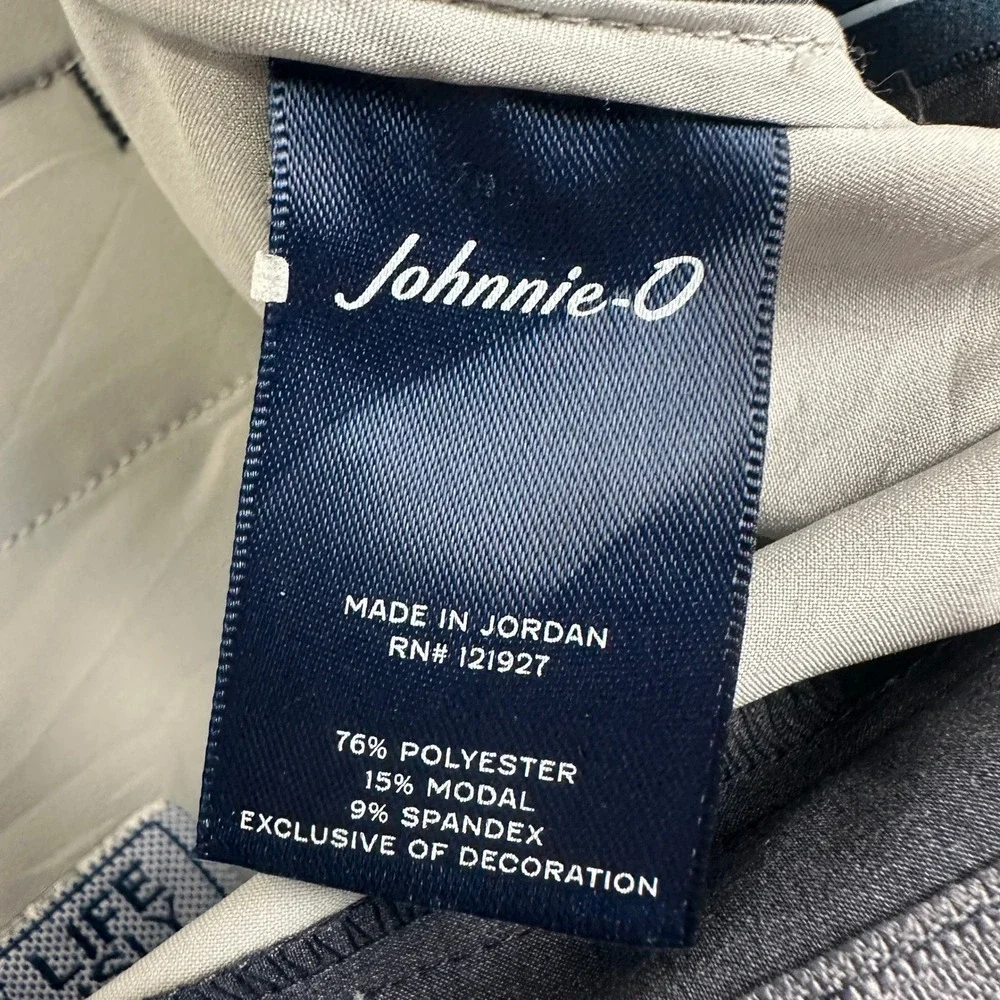 Johnnie-O Cross Mulligan Shorts Mens 35 Navy Blue Golf Athleisure
